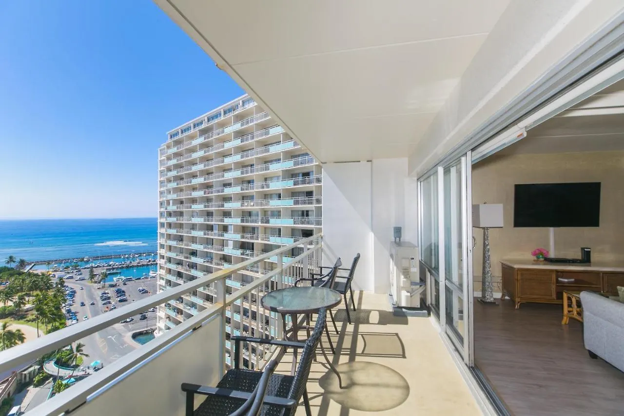 Ilikai Tower 1920 Lagoon View 1Br Honolulu Appartement